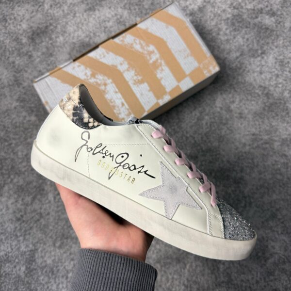 Golden Goose White-Pink Laces