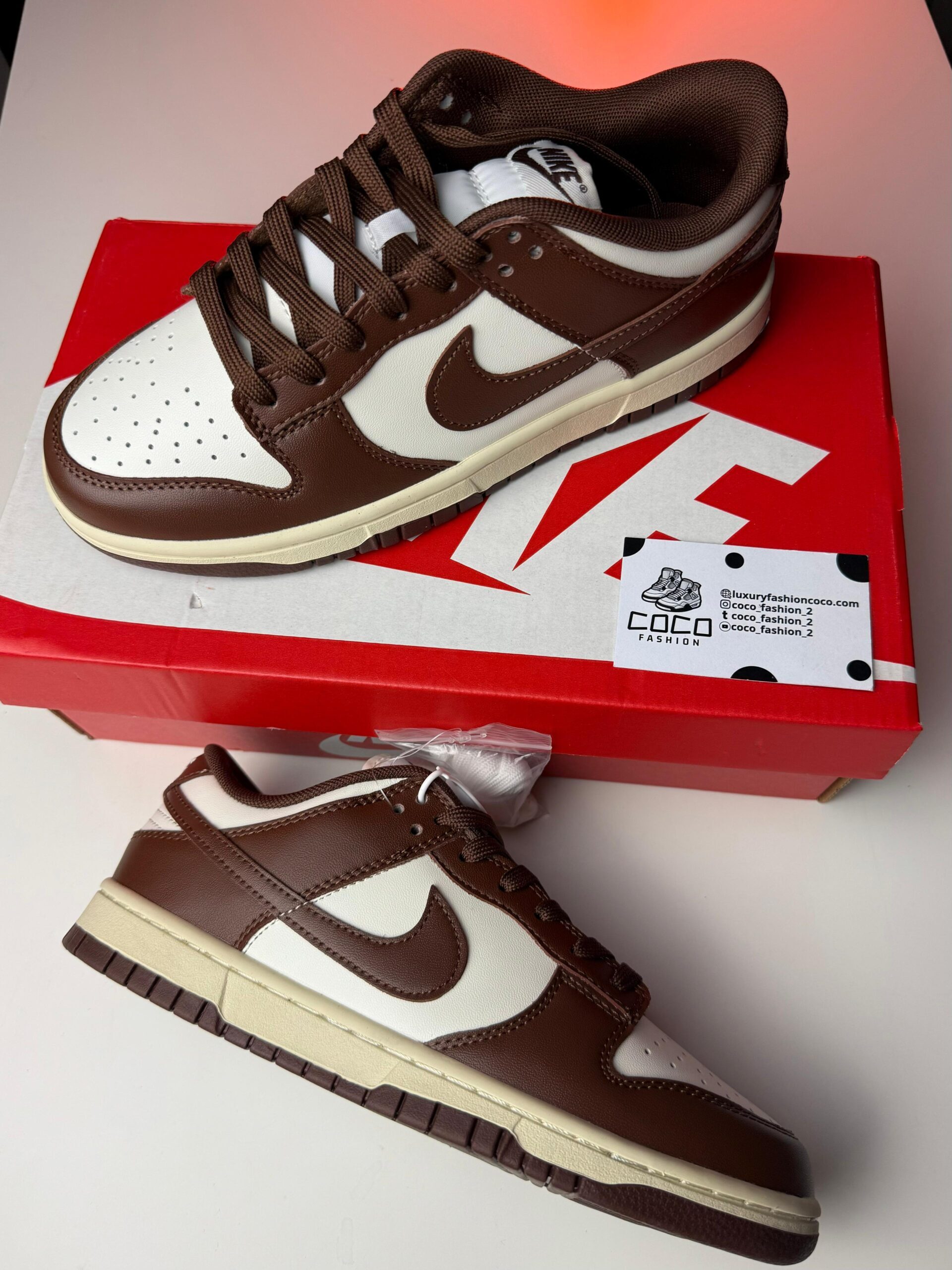 Nike Dunk White-Brown - Slika 3