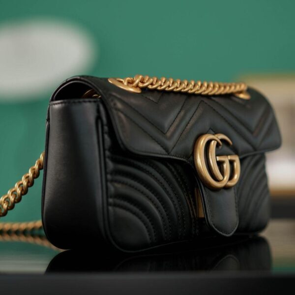 Gucci Marmont bag Black Leather  MINI