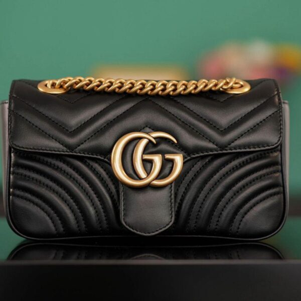 Gucci Marmont bag Black Leather  MINI