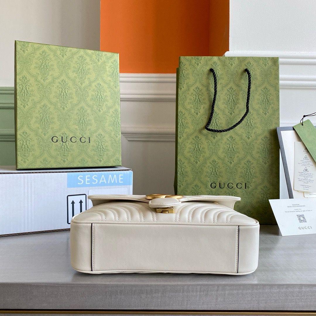 Gucci Marmont shoulder bag BIJELA, MEDIUM - Slika 3