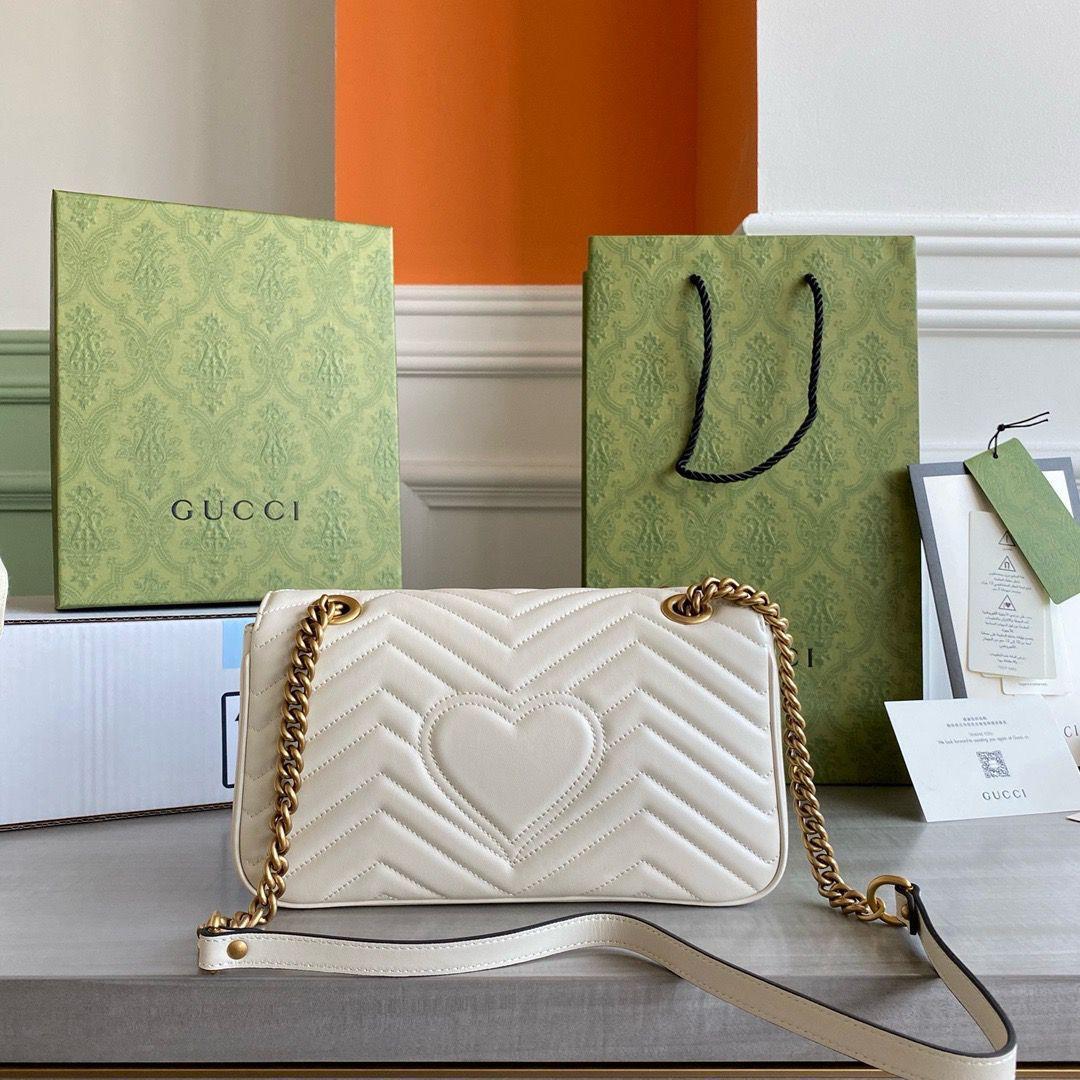 Gucci Marmont shoulder bag BIJELA, MEDIUM - Slika 9