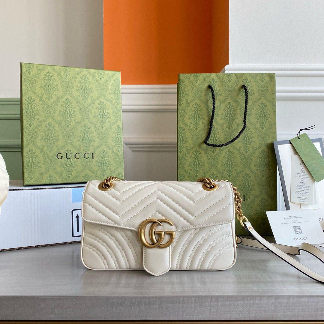 Gucci Marmont shoulder bag BIJELA, MEDIUM - Slika 10