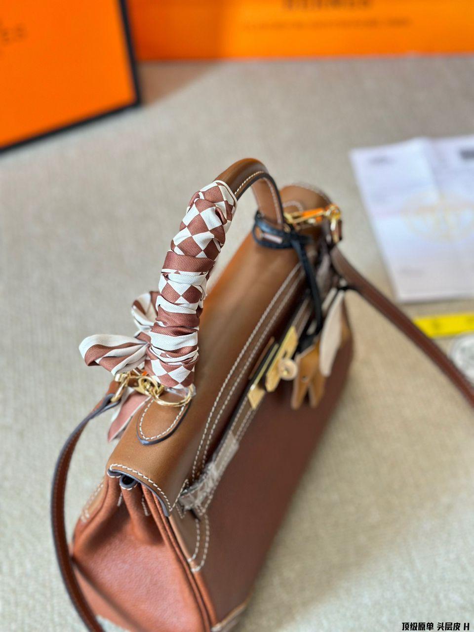 Hermes Kelly 32 smeda - Slika 2