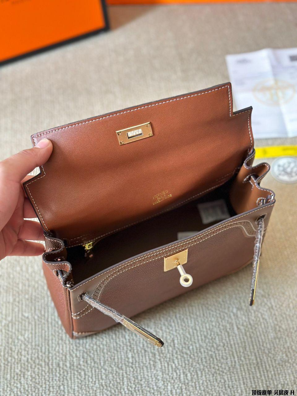 Hermes Kelly 32 smeda - Slika 3