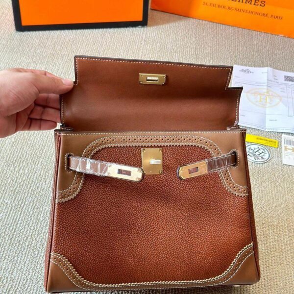 Hermes Kelly 32 smeda