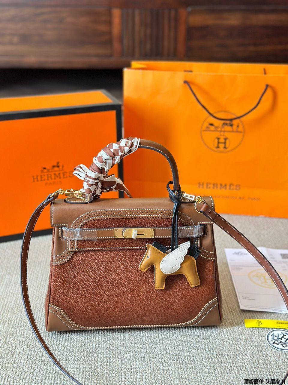 Hermes Kelly 32 smeda - Slika 7
