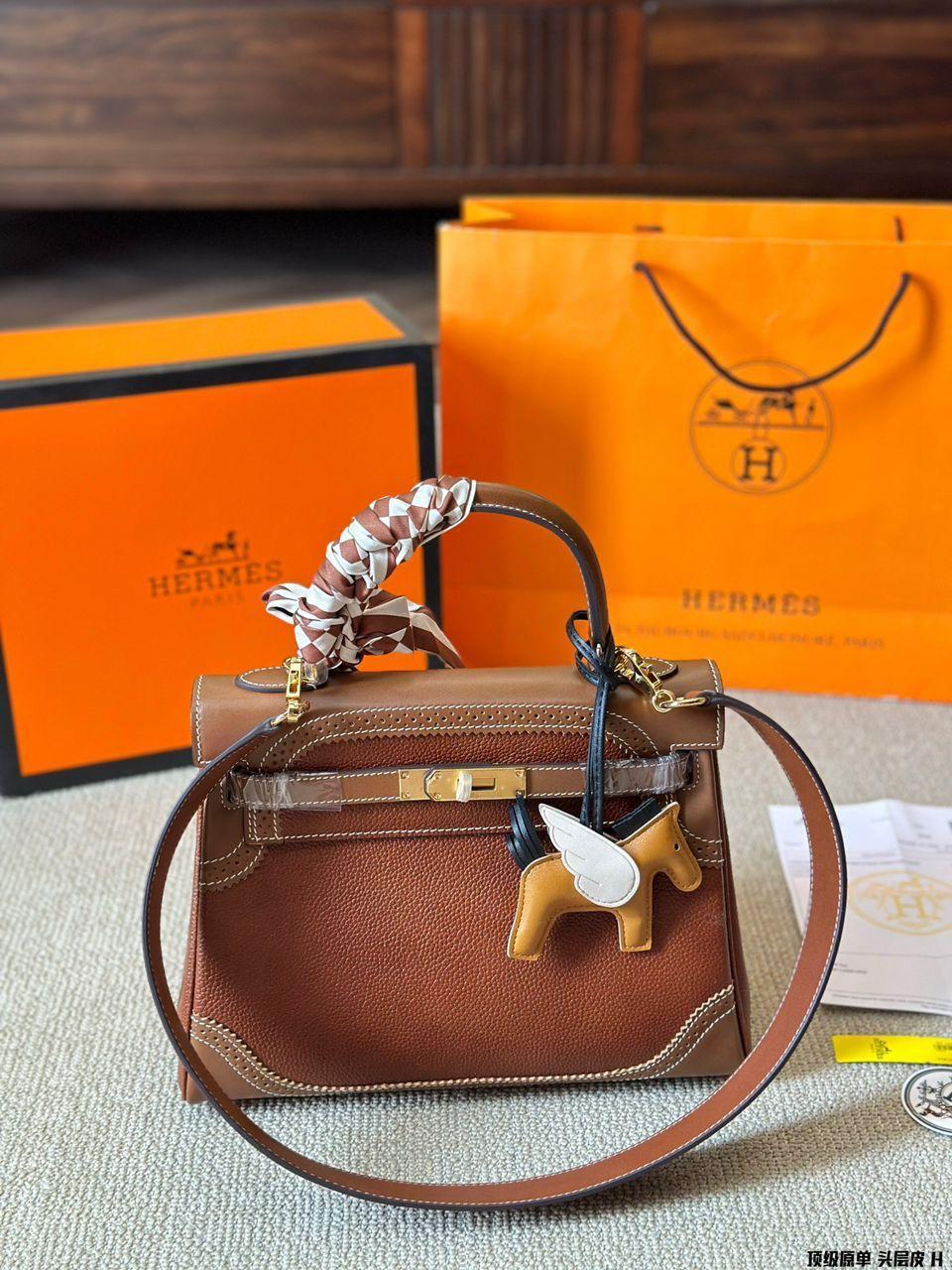 Hermes Kelly 32 smeda - Slika 9