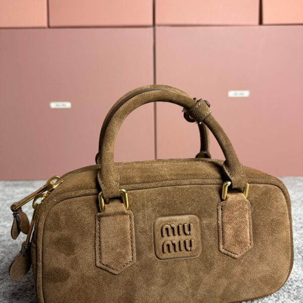 Miu Miu Arcadie smeđa brušena koža