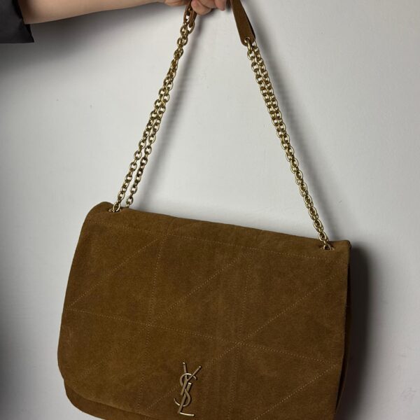 YSL Jamie 4.3 smeđa brušena koža