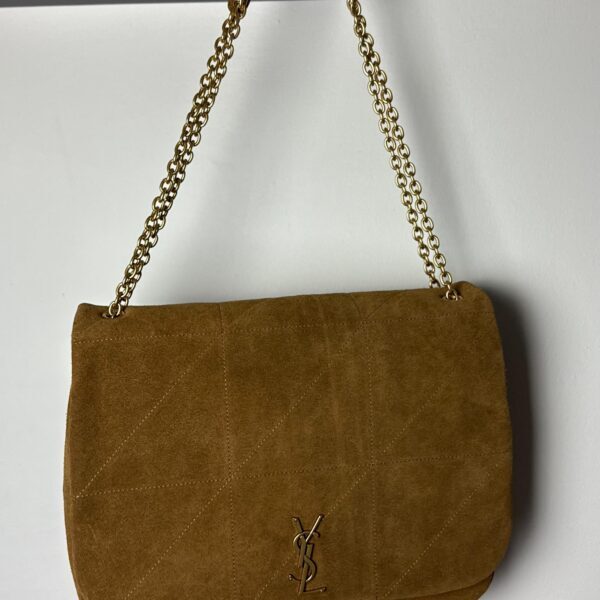 YSL Jamie 4.3 smeđa brušena koža