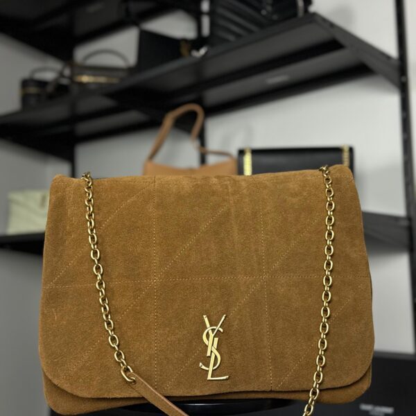 YSL Jamie 4.3 smeđa brušena koža