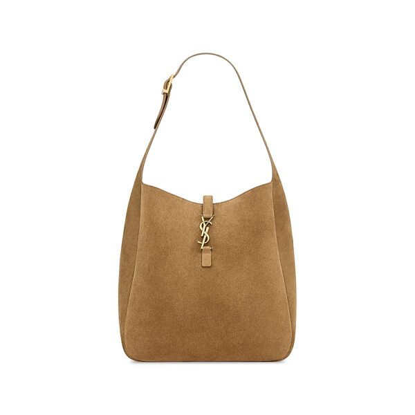 YSL Saint Laurent Supple smeđa brušena koža