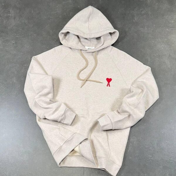 Hoodie Ami Paris - bež