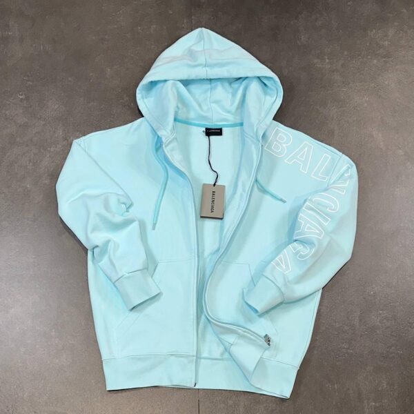 Hoodie Balenciaga svijetlo plava