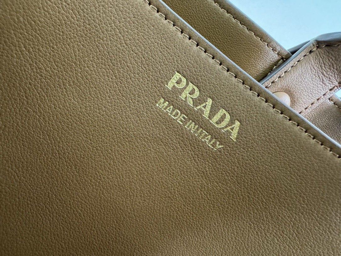PRADA buckle medium bag - smeđa - Slika 6