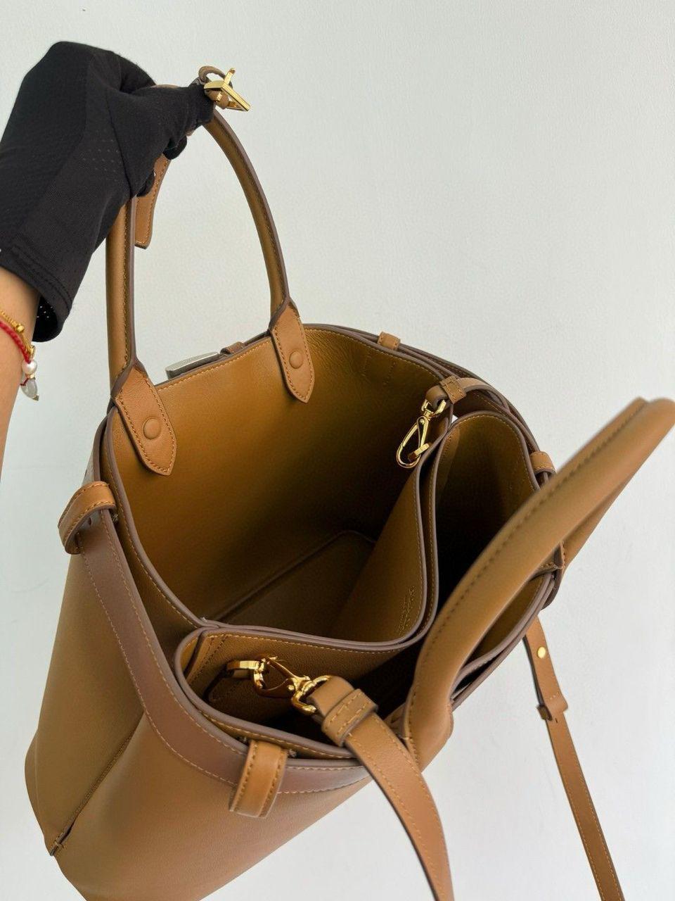 PRADA buckle medium bag - smeđa - Slika 8