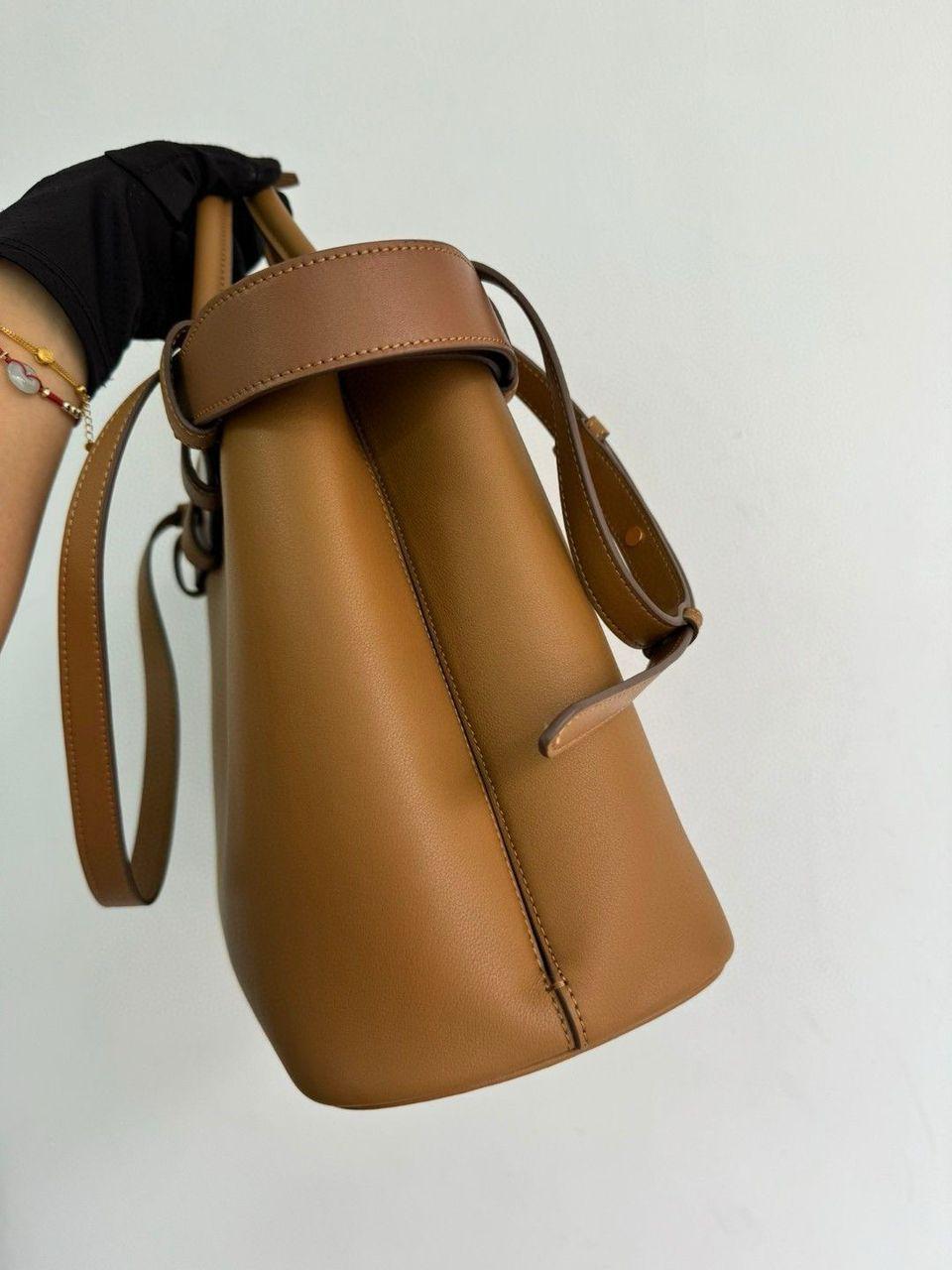 PRADA buckle medium bag - smeđa - Slika 11