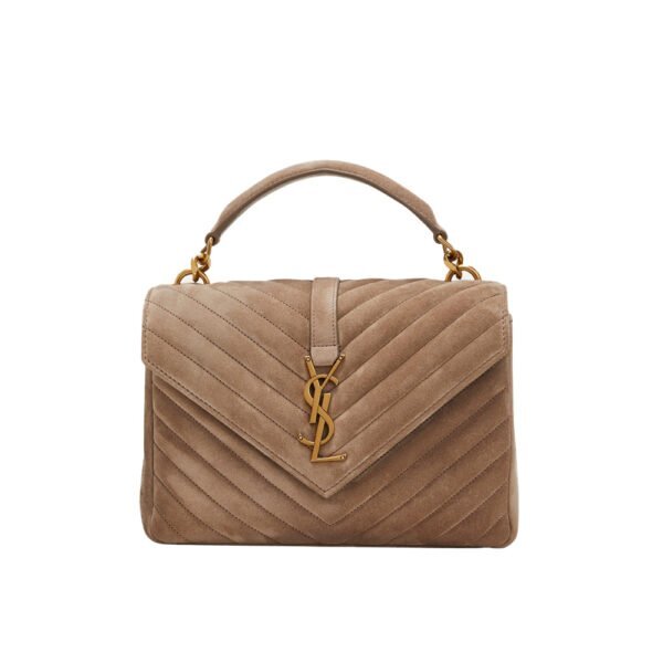 YSL Saint Laurent college camel