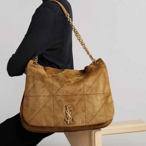 YSL Jamie 4.3 smeđa brušena koža