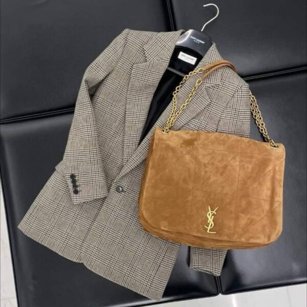 YSL Jamie 4.3 smeđa brušena koža