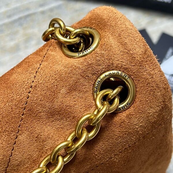 YSL Jamie 4.3 smeđa brušena koža