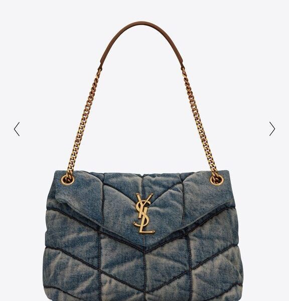 YSL Saint Laurent Puffer Denim
