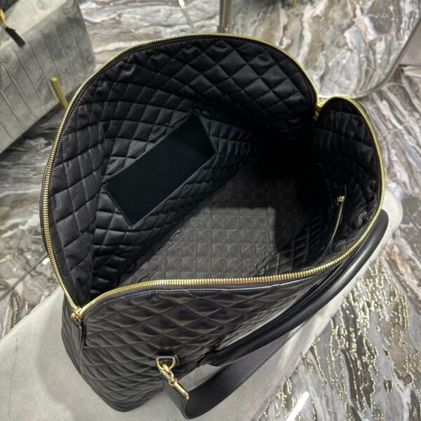 YSL Saint Laurent ES Giant Travel Bag in Smooth Quilted Leather with Gold Hardware