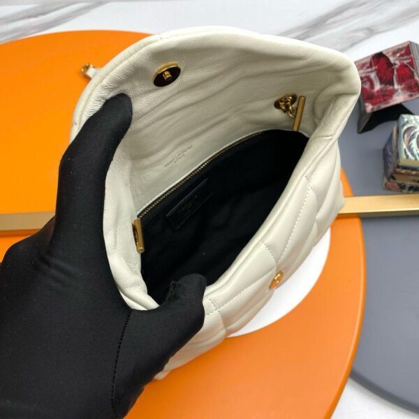 YSL Saint Laurent Puffer White