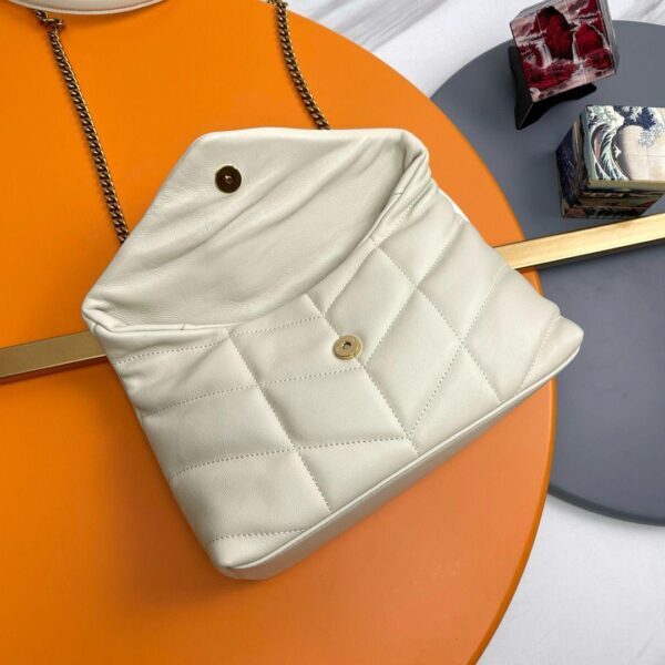 YSL Saint Laurent Puffer White