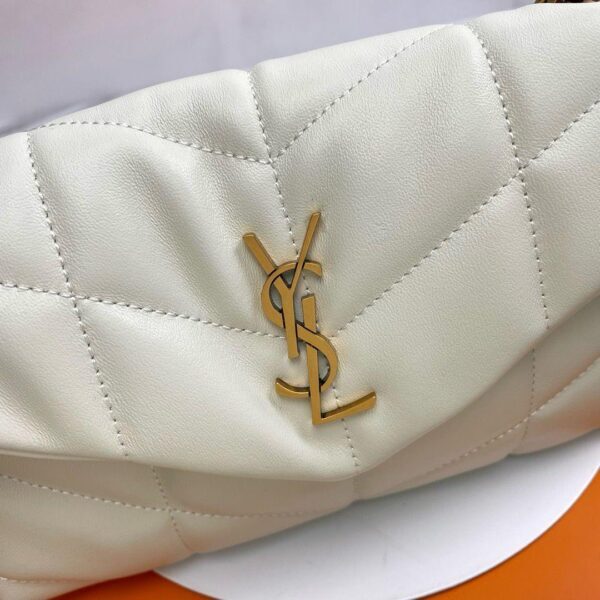 YSL Saint Laurent Puffer White