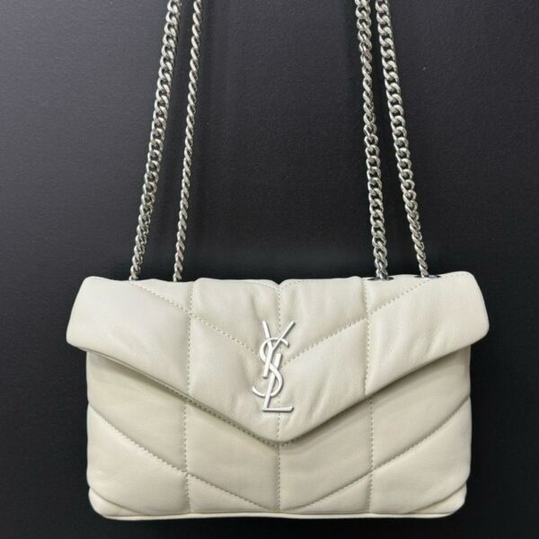 YSL Saint Laurent LouLou White