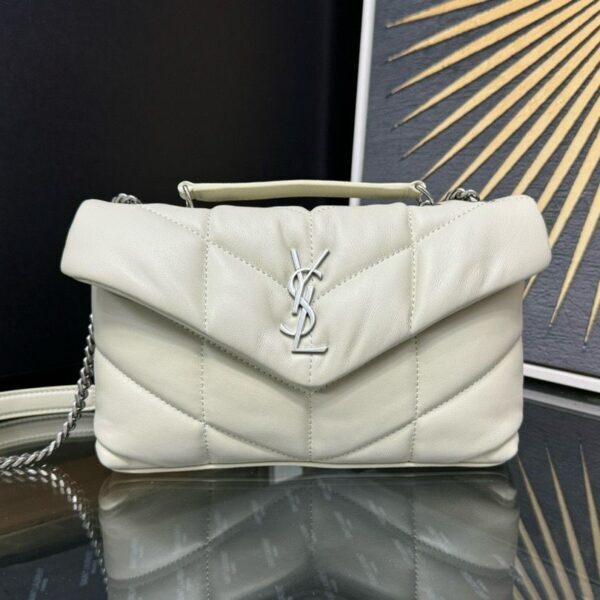 YSL Saint Laurent LouLou White