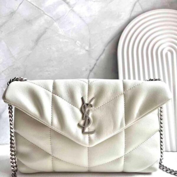 YSL Saint Laurent LouLou White