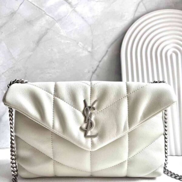 YSL Saint Laurent LouLou White