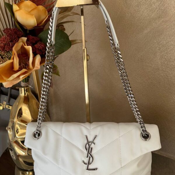 YSL Saint Laurent LouLou White