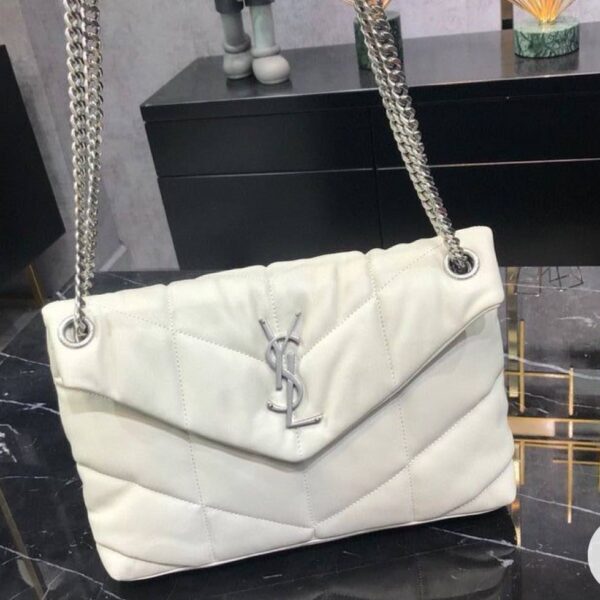 YSL Saint Laurent LouLou White