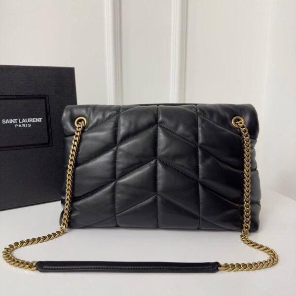 YSL Saint Laurent LouLou Puffer Black small