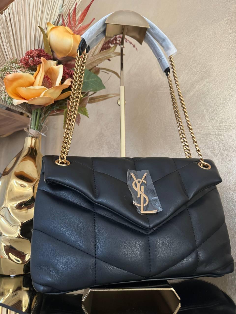 YSL Saint Laurent Puffer Black Nappa - Slika 4