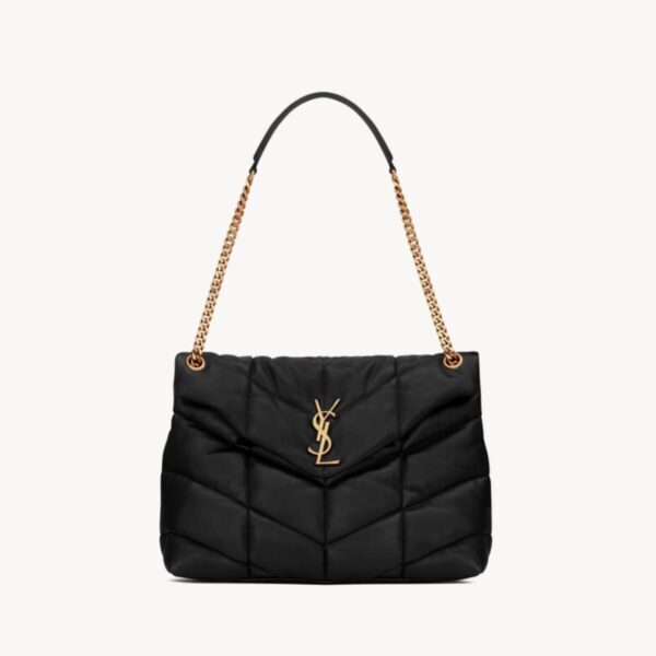 YSL Saint Laurent Puffer Black Nappa