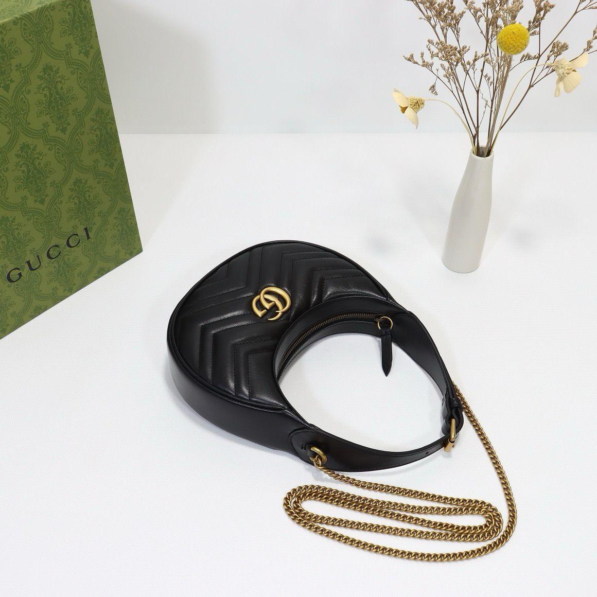 Gucci Marmont shoulder bag CRNA, MINI - Slika 5