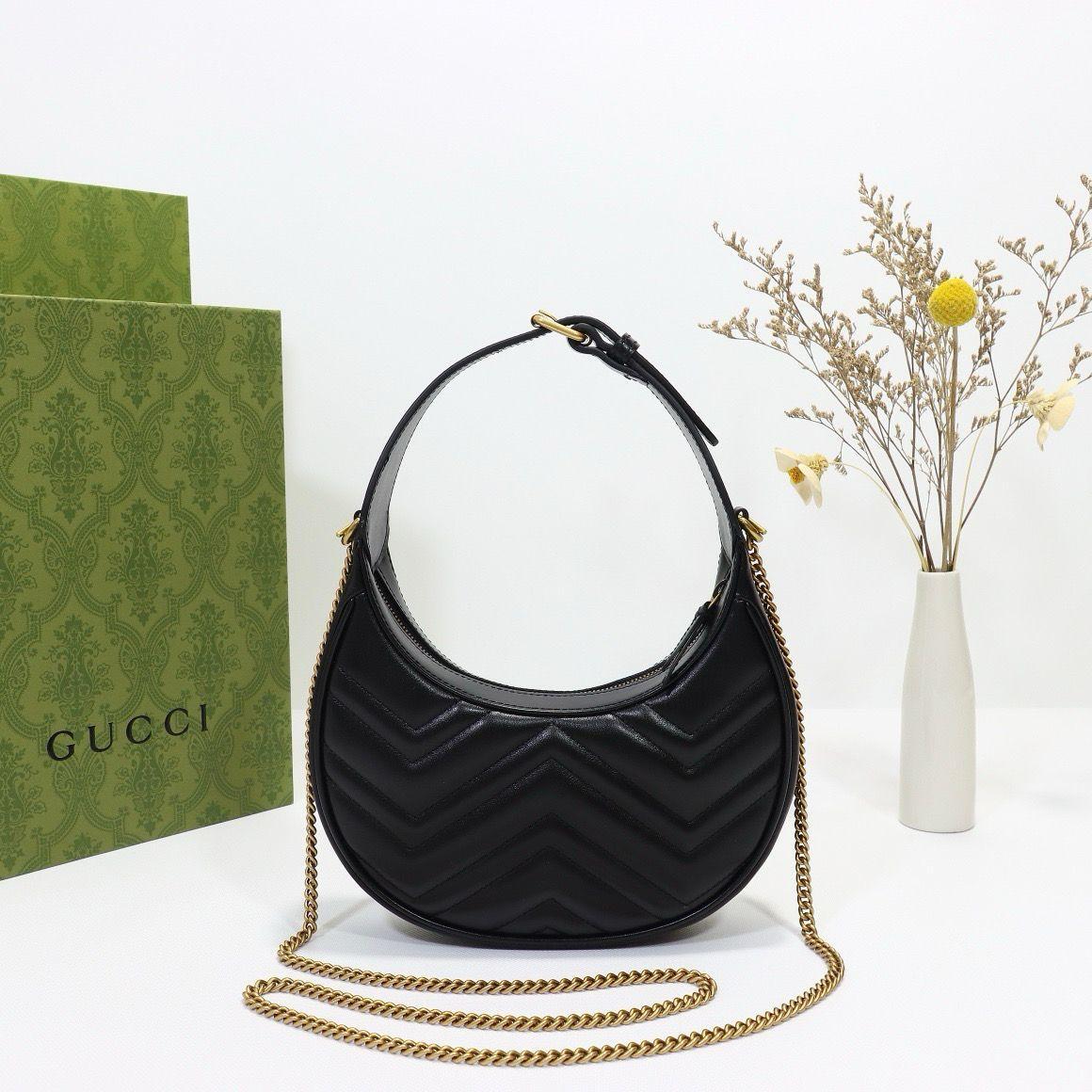 Gucci Marmont shoulder bag CRNA, MINI - Slika 8
