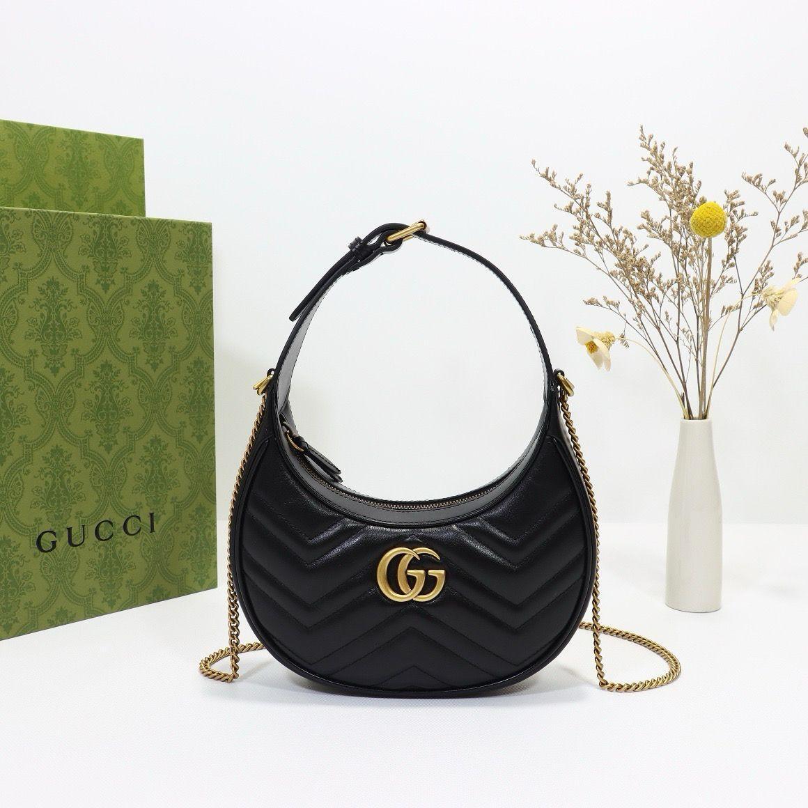 Gucci Marmont shoulder bag CRNA, MINI - Slika 10
