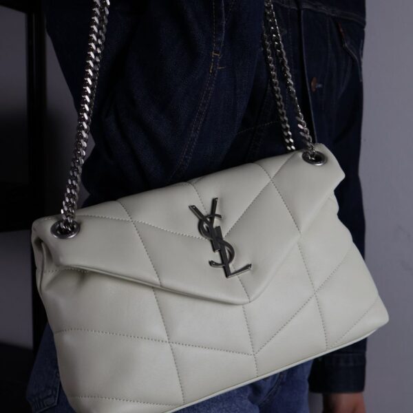 YSL Saint Laurent LouLou White