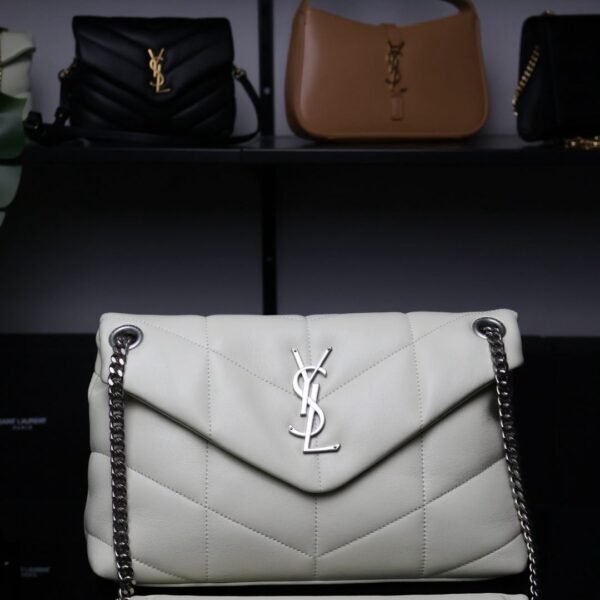 YSL Saint Laurent LouLou White