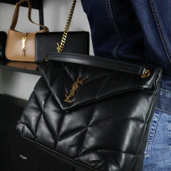 YSL Saint Laurent LouLou Puffer Black small