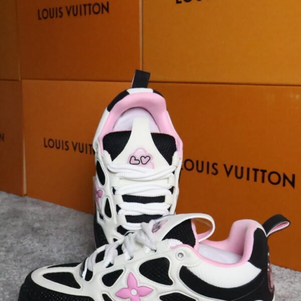 Louis Vuitton Skate Black Cream Pink