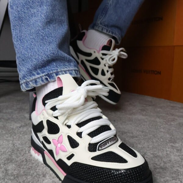 Louis Vuitton Skate Black Cream Pink