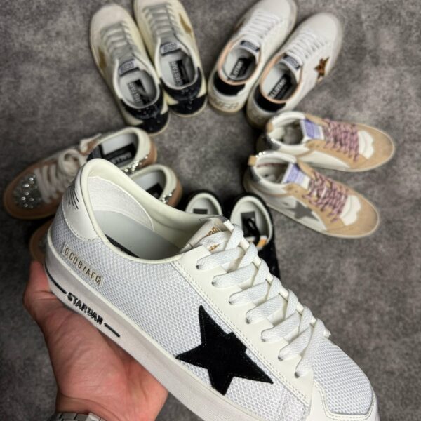 Golden Goose Stardan White (Black star)