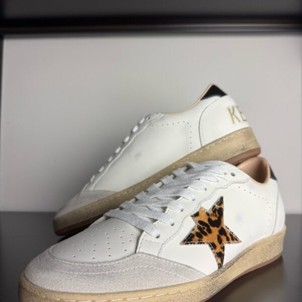 Golden Goose Ball Star White/Leopard star